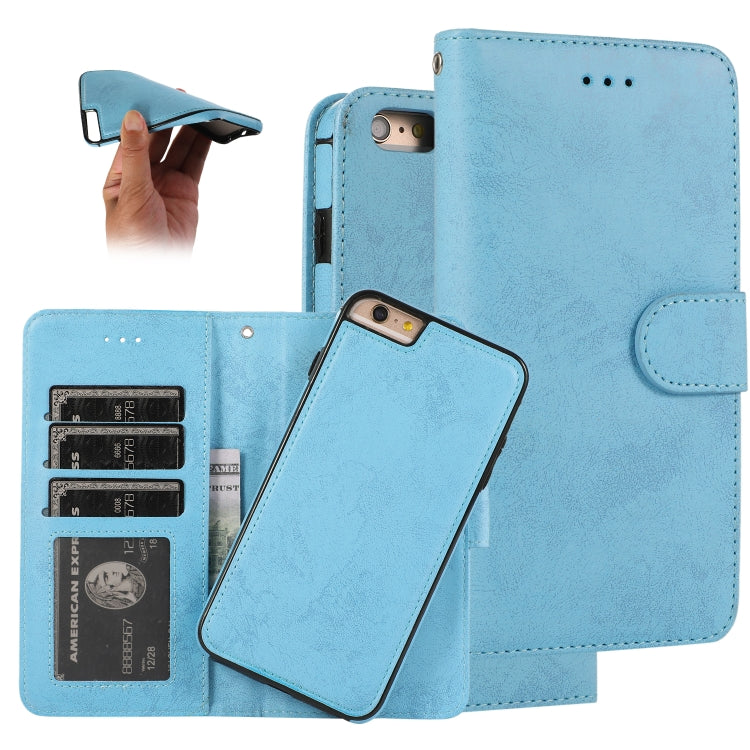 KLT888-2 Retro 2 in 1 Detachable Magnetic Horizontal Flip TPU + PU Leather Case with Holder & Card Slots & Photo Frame & Wallet, For iPhone 11, For iPhone 11 Pro, For iPhone 11 Pro Max, For iPhone 6, For iPhone 6 Plus, For iPhone SE 2022 / SE 2020 / 8 ...