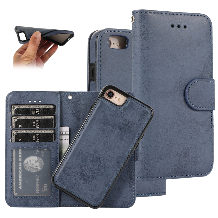 KLT888-2 Retro 2 in 1 Detachable Magnetic Horizontal Flip TPU + PU Leather Case with Holder & Card Slots & Photo Frame & Wallet, For iPhone 11, For iPhone 11 Pro, For iPhone 11 Pro Max, For iPhone 6, For iPhone 6 Plus, For iPhone SE 2022 / SE 2020 / 8 ...