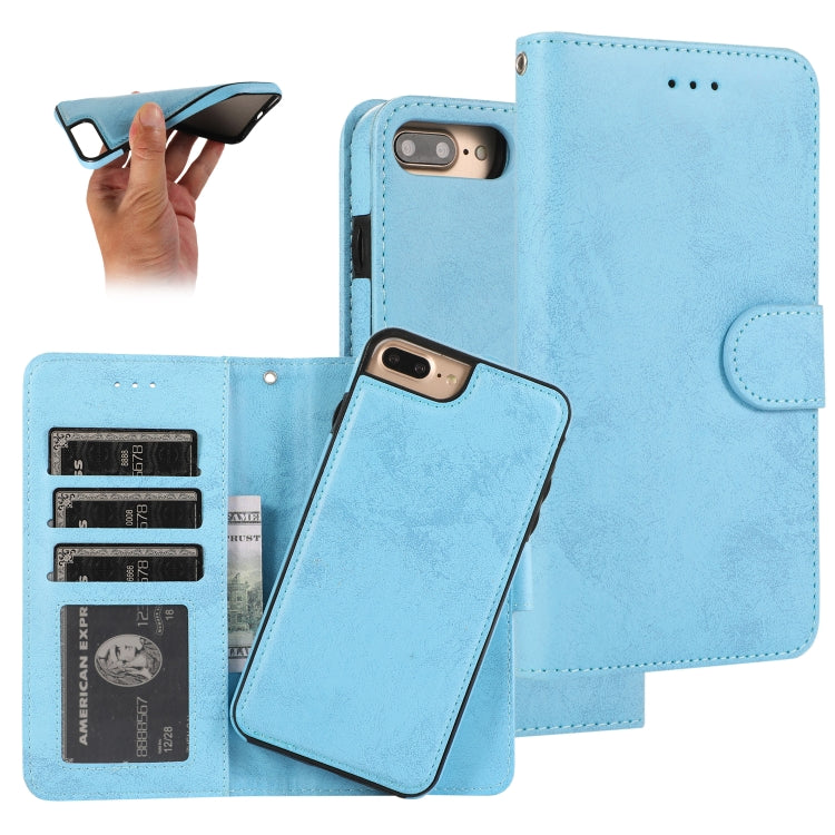KLT888-2 Retro 2 in 1 Detachable Magnetic Horizontal Flip TPU + PU Leather Case with Holder & Card Slots & Photo Frame & Wallet, For iPhone 11, For iPhone 11 Pro, For iPhone 11 Pro Max, For iPhone 6, For iPhone 6 Plus, For iPhone SE 2022 / SE 2020 / 8 ...