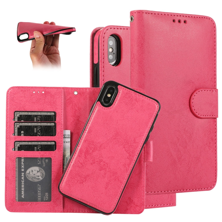 KLT888-2 Retro 2 in 1 Detachable Magnetic Horizontal Flip TPU + PU Leather Case with Holder & Card Slots & Photo Frame & Wallet, For iPhone 11, For iPhone 11 Pro, For iPhone 11 Pro Max, For iPhone 6, For iPhone 6 Plus, For iPhone SE 2022 / SE 2020 / 8 ...