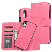 Load image into Gallery viewer, KLT888-2 Retro 2 in 1 Detachable Magnetic Horizontal Flip TPU + PU Leather Case with Holder &amp; Card Slots &amp; Photo Frame &amp; Wallet, For iPhone XR, For iPhone XS Max, For iPhone 12 mini, For iPhone 12 / 12 Pro, For iPhone 12 Pro Max