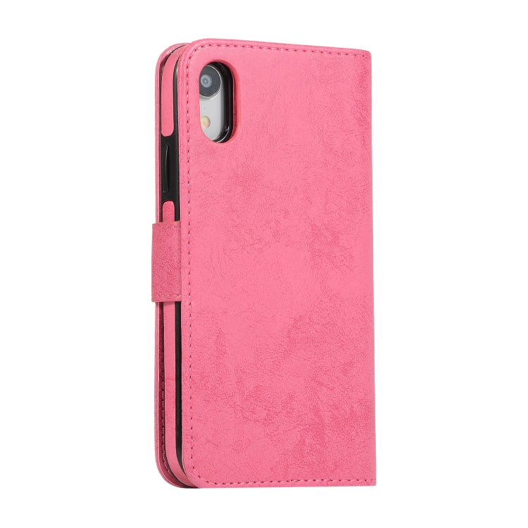 KLT888-2 Retro 2 in 1 Detachable Magnetic Horizontal Flip TPU + PU Leather Case with Holder & Card Slots & Photo Frame & Wallet, For iPhone XR, For iPhone XS Max, For iPhone 12 mini, For iPhone 12 / 12 Pro, For iPhone 12 Pro Max