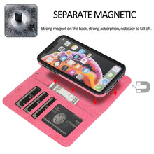 Load image into Gallery viewer, KLT888-2 Retro 2 in 1 Detachable Magnetic Horizontal Flip TPU + PU Leather Case with Holder &amp; Card Slots &amp; Photo Frame &amp; Wallet, For iPhone XR, For iPhone XS Max, For iPhone 12 mini, For iPhone 12 / 12 Pro, For iPhone 12 Pro Max