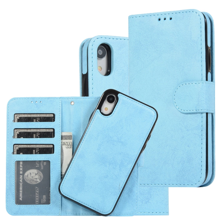 KLT888-2 Retro 2 in 1 Detachable Magnetic Horizontal Flip TPU + PU Leather Case with Holder & Card Slots & Photo Frame & Wallet, For iPhone XR, For iPhone XS Max, For iPhone 12 mini, For iPhone 12 / 12 Pro, For iPhone 12 Pro Max