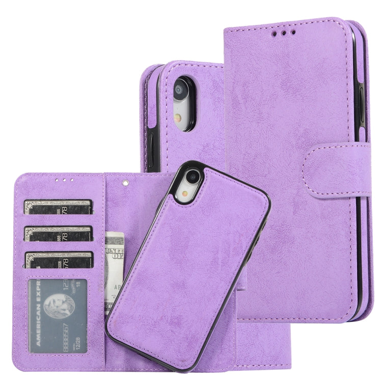 KLT888-2 Retro 2 in 1 Detachable Magnetic Horizontal Flip TPU + PU Leather Case with Holder & Card Slots & Photo Frame & Wallet, For iPhone XR, For iPhone XS Max, For iPhone 12 mini, For iPhone 12 / 12 Pro, For iPhone 12 Pro Max