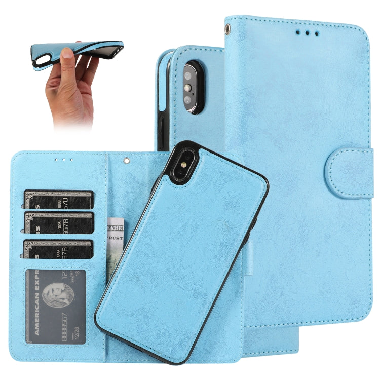 KLT888-2 Retro 2 in 1 Detachable Magnetic Horizontal Flip TPU + PU Leather Case with Holder & Card Slots & Photo Frame & Wallet, For iPhone XR, For iPhone XS Max, For iPhone 12 mini, For iPhone 12 / 12 Pro, For iPhone 12 Pro Max