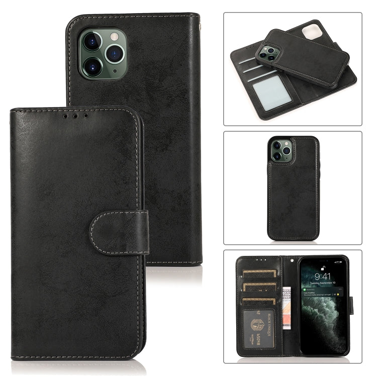 KLT888-2 Retro 2 in 1 Detachable Magnetic Horizontal Flip TPU + PU Leather Case with Holder & Card Slots & Photo Frame & Wallet, For iPhone XR, For iPhone XS Max, For iPhone 12 mini, For iPhone 12 / 12 Pro, For iPhone 12 Pro Max
