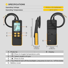 Load image into Gallery viewer, AUTOOL AS503 2.8 inch Backlit Display Car Engine Oil Tester Lubricating Oil Quality Analyzer, AS503