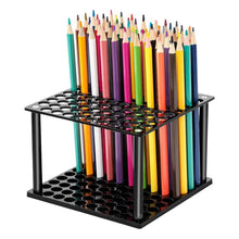 Load image into Gallery viewer, YX163 96-Hole Acrylic Paint Brush Pencils Stand, YX163 (Transparent), YX163 (Black)