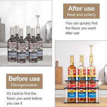 Load image into Gallery viewer, YX164 Acrylic 2 Tier Coffee Syrups Bottle Rack Organizer, YX164
