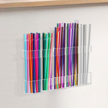 Load image into Gallery viewer, YX166 Acrylic Straw Wall Mount Bracket, with Double Sided Adhesion Stickers, YX166