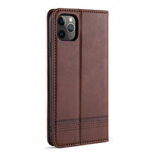 Load image into Gallery viewer, AZNS Magnetic Calf Texture Horizontal Flip Leather Case with Card Slots &amp; Holder &amp; Wallet, For iPhone 12 Pro Max, For iPhone 12 / 12 Pro, For iPhone 12 mini, For iPhone 11 Pro Max, For iPhone 11 Pro, For iPhone 11