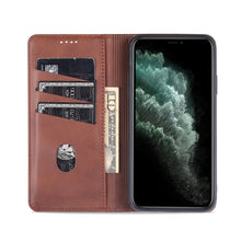 Load image into Gallery viewer, AZNS Magnetic Calf Texture Horizontal Flip Leather Case with Card Slots &amp; Holder &amp; Wallet, For iPhone 12 Pro Max, For iPhone 12 / 12 Pro, For iPhone 12 mini, For iPhone 11 Pro Max, For iPhone 11 Pro, For iPhone 11