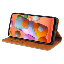 Load image into Gallery viewer, AZNS Magnetic Calf Texture Horizontal Flip Leather Case with Card Slots &amp; Holder &amp; Wallet, For Samsung Galaxy A11, For Samsung Galaxy A21s, For Samsung Galaxy A31, For Samsung Galaxy A41, For Samsung Galaxy A51, For Samsung Galaxy A71                  ...