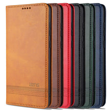 Load image into Gallery viewer, AZNS Magnetic Calf Texture Horizontal Flip Leather Case with Card Slots &amp; Holder &amp; Wallet, For Samsung Galaxy A11, For Samsung Galaxy A21s, For Samsung Galaxy A31, For Samsung Galaxy A41, For Samsung Galaxy A51, For Samsung Galaxy A71                  ...