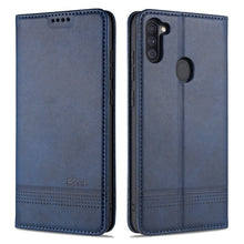 Load image into Gallery viewer, AZNS Magnetic Calf Texture Horizontal Flip Leather Case with Card Slots &amp; Holder &amp; Wallet, For Samsung Galaxy A11, For Samsung Galaxy A21s, For Samsung Galaxy A31, For Samsung Galaxy A41, For Samsung Galaxy A51, For Samsung Galaxy A71                  ...