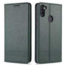 Load image into Gallery viewer, AZNS Magnetic Calf Texture Horizontal Flip Leather Case with Card Slots &amp; Holder &amp; Wallet, For Samsung Galaxy A11, For Samsung Galaxy A21s, For Samsung Galaxy A31, For Samsung Galaxy A41, For Samsung Galaxy A51, For Samsung Galaxy A71                  ...