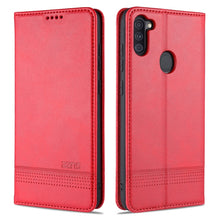 Load image into Gallery viewer, AZNS Magnetic Calf Texture Horizontal Flip Leather Case with Card Slots &amp; Holder &amp; Wallet, For Samsung Galaxy A11, For Samsung Galaxy A21s, For Samsung Galaxy A31, For Samsung Galaxy A41, For Samsung Galaxy A51, For Samsung Galaxy A71                  ...