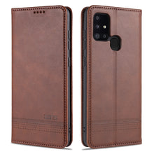 Load image into Gallery viewer, AZNS Magnetic Calf Texture Horizontal Flip Leather Case with Card Slots &amp; Holder &amp; Wallet, For Samsung Galaxy A11, For Samsung Galaxy A21s, For Samsung Galaxy A31, For Samsung Galaxy A41, For Samsung Galaxy A51, For Samsung Galaxy A71                  ...
