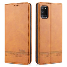 Load image into Gallery viewer, AZNS Magnetic Calf Texture Horizontal Flip Leather Case with Card Slots &amp; Holder &amp; Wallet, For Samsung Galaxy A11, For Samsung Galaxy A21s, For Samsung Galaxy A31, For Samsung Galaxy A41, For Samsung Galaxy A51, For Samsung Galaxy A71                  ...