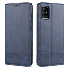 Load image into Gallery viewer, AZNS Magnetic Calf Texture Horizontal Flip Leather Case with Card Slots &amp; Holder &amp; Wallet, For Samsung Galaxy A11, For Samsung Galaxy A21s, For Samsung Galaxy A31, For Samsung Galaxy A41, For Samsung Galaxy A51, For Samsung Galaxy A71                  ...