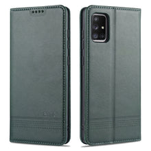 Load image into Gallery viewer, AZNS Magnetic Calf Texture Horizontal Flip Leather Case with Card Slots &amp; Holder &amp; Wallet, For Samsung Galaxy A11, For Samsung Galaxy A21s, For Samsung Galaxy A31, For Samsung Galaxy A41, For Samsung Galaxy A51, For Samsung Galaxy A71                  ...