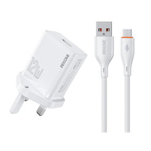 Load image into Gallery viewer, WK WP-U76 Kinkong 12W USB Charger Set, UK Plug, US Plug, EU Plug
