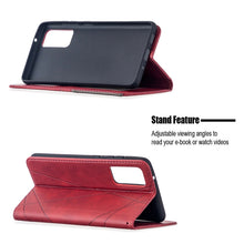 Load image into Gallery viewer, Rhombus Texture Horizontal Flip Magnetic Leather Case with Holder &amp; Card Slots