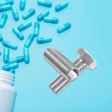 Load image into Gallery viewer, Portable Hexagonal Screw Medicine Storage Tank Pill Storage Box, Hexagonal Screw Pill Storage Tank