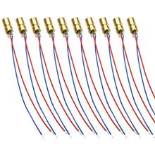 Load image into Gallery viewer, 10pcs/Pack Adjustable Diode Laser Head Red Dot Laser Module, 5V, 3V
