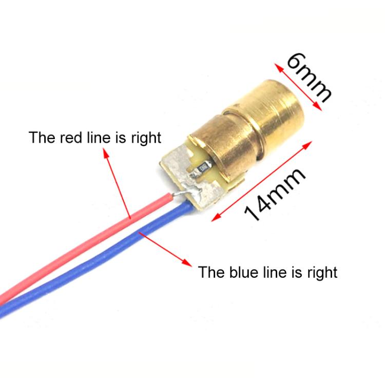 10pcs/Pack Adjustable Diode Laser Head Red Dot Laser Module, 5V, 3V