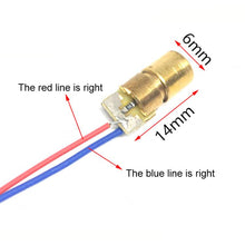 Load image into Gallery viewer, 10pcs/Pack Adjustable Diode Laser Head Red Dot Laser Module, 5V, 3V