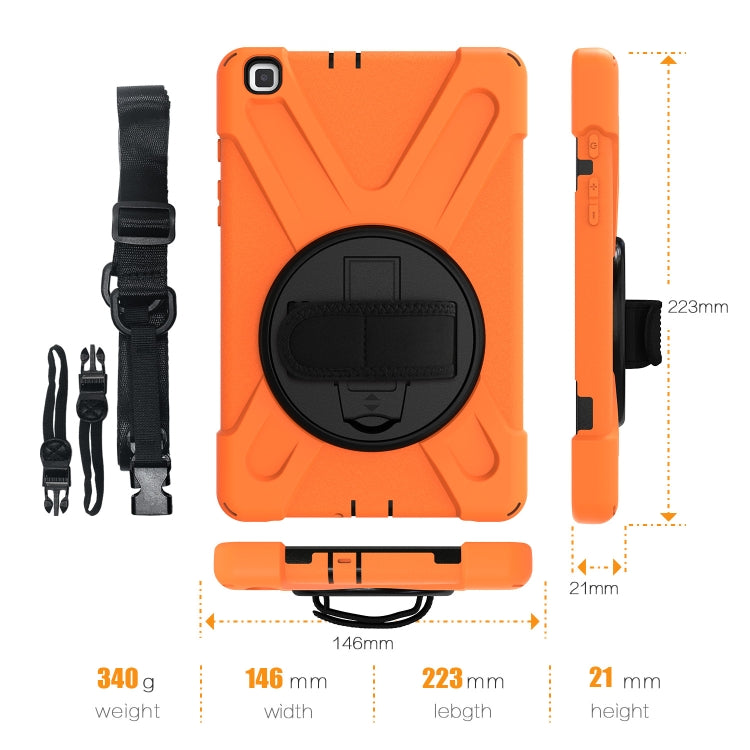 Shockproof Colorful Silicone + PC Protective Case with Holder & Hand Grip Strap
