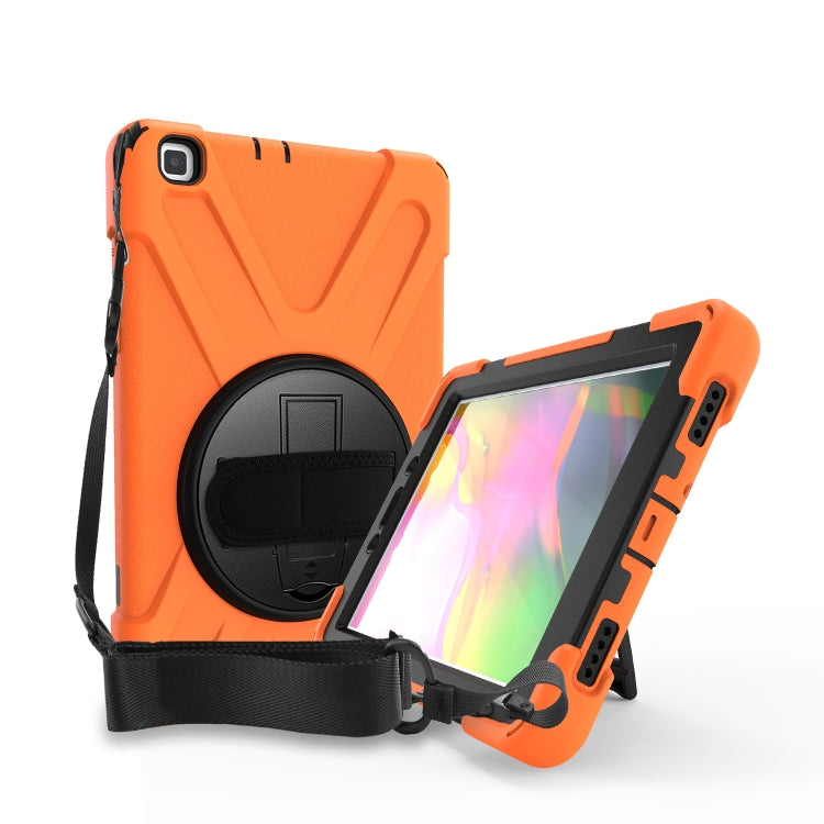 Shockproof Colorful Silicone + PC Protective Case with Holder & Hand Grip Strap