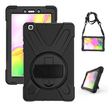 Load image into Gallery viewer, Shockproof Colorful Silicone + PC Protective Case with Holder &amp; Hand Grip Strap