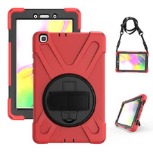 Load image into Gallery viewer, Shockproof Colorful Silicone + PC Protective Case with Holder &amp; Hand Grip Strap