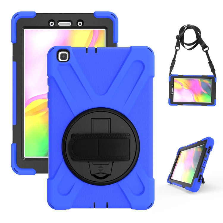 Shockproof Colorful Silicone + PC Protective Case with Holder & Hand Grip Strap
