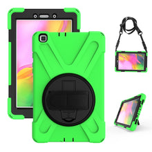 Load image into Gallery viewer, Shockproof Colorful Silicone + PC Protective Case with Holder &amp; Hand Grip Strap