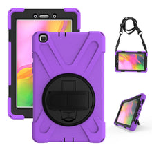 Load image into Gallery viewer, Shockproof Colorful Silicone + PC Protective Case with Holder &amp; Hand Grip Strap