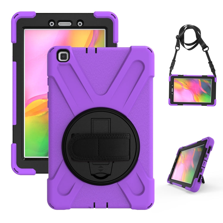 Shockproof Colorful Silicone + PC Protective Case with Holder & Hand Grip Strap