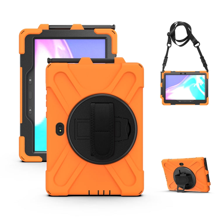 Shockproof Colorful Silicone + PC Protective Case with Holder & Hand Grip Strap