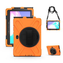 Load image into Gallery viewer, Shockproof Colorful Silicone + PC Protective Case with Holder &amp; Hand Grip Strap