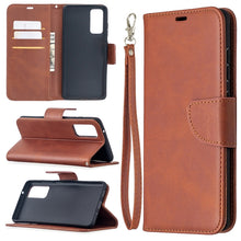 Load image into Gallery viewer, Lambskin Texture Pure Color Horizontal Flip PU Leather Case with Holder &amp; Card Slots &amp; Wallet &amp; Lanyard