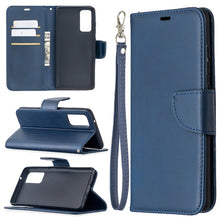 Load image into Gallery viewer, Lambskin Texture Pure Color Horizontal Flip PU Leather Case with Holder &amp; Card Slots &amp; Wallet &amp; Lanyard