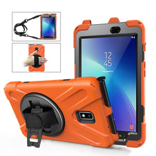 Load image into Gallery viewer, Shockproof Colorful Silicone + PC Protective Case with Holder &amp; Hand Grip Strap &amp; Pen Slot