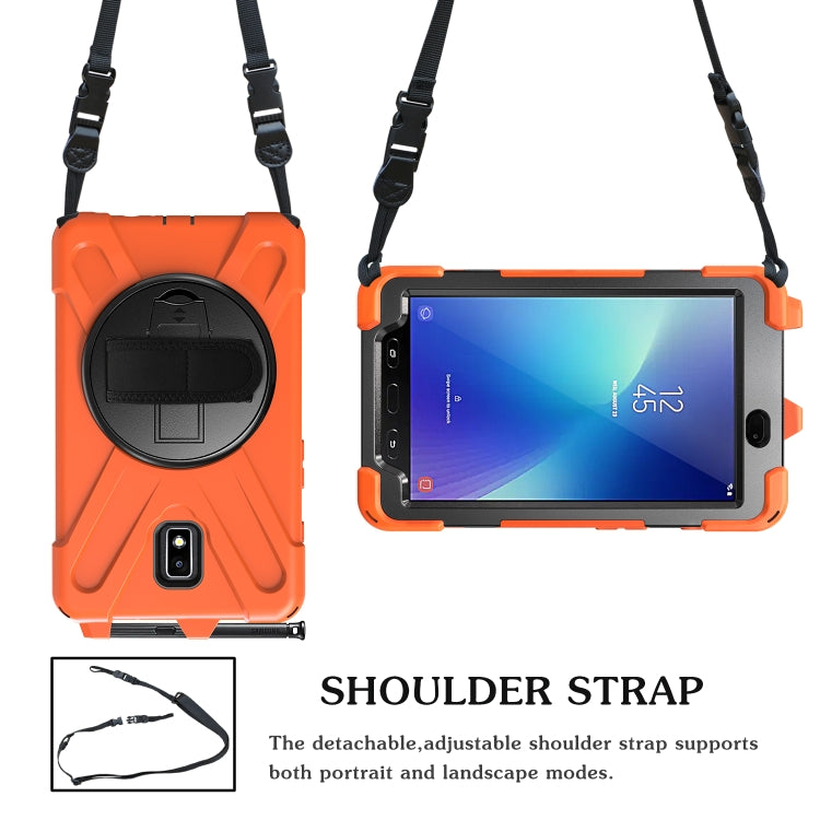 Shockproof Colorful Silicone + PC Protective Case with Holder & Hand Grip Strap & Pen Slot