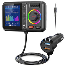 Load image into Gallery viewer, BT98 Colorful Screen Car Bluetooth MP3 Player FM Transmitter Cigarette Lighter Charging, BT98