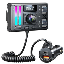 Load image into Gallery viewer, MT02 Car Bluetooth MP3 Player Bass AUX FM Transmitter Cigarette Lighter Charging, MT02