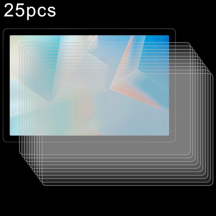 25pcs 9H 0.3mm Explosion-proof Tempered Glass Film, For Freeski Tablet FSKA1000, For Freeski Tablet C12 10.4, For Freeski UKG9L 11.5