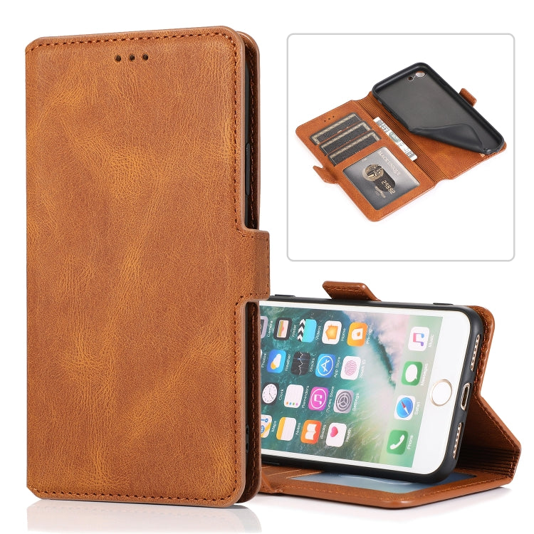Retro Magnetic Closing Clasp Horizontal Flip Leather Case with Holder & Card Slots & Photo Frame & Wallet, For iPhone 6, For iPhone 6 Plus, For iPhone SE 2022 / SE 2020 / 8 / 7, For iPhone 8 Plus / 7 Plus, For iPhone 11, For iPhone 11 Pro              ...